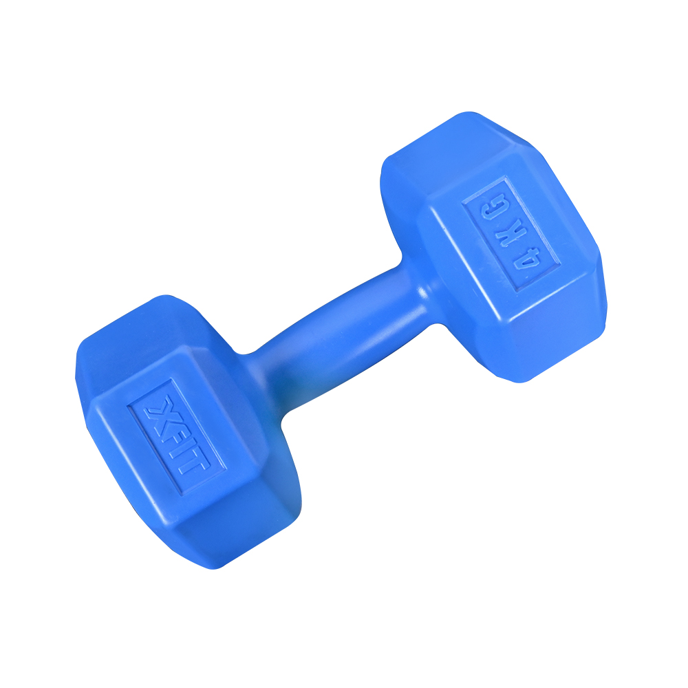 Plastic Dumbbell 4kg Dark Blue X FIT