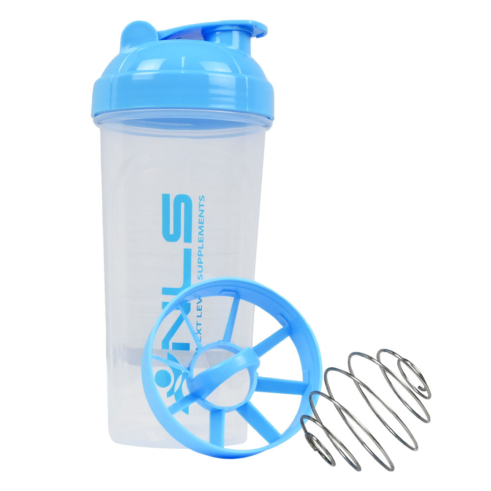 Protein Shaker Transparent Light Blue 700ml (NLS) - X-Treme Stores EU