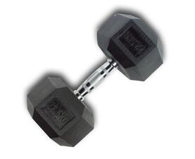 Hex Rubber Dumbbell 22.5kg (28205) (X-FIT)