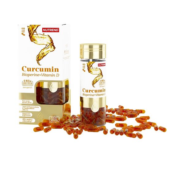 Curcumin &amp; Bioperine &amp; Vitamin D 60 Oilcaps (Nutrend)