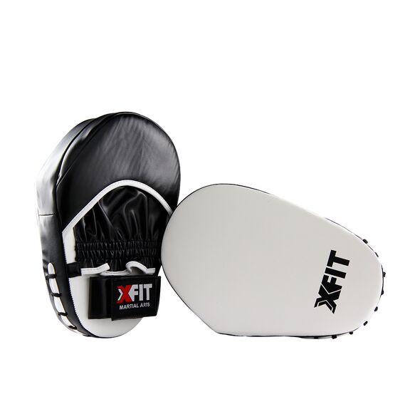 Hand Mitts Black/White (CMK-030) (Pair) (X-FIT)