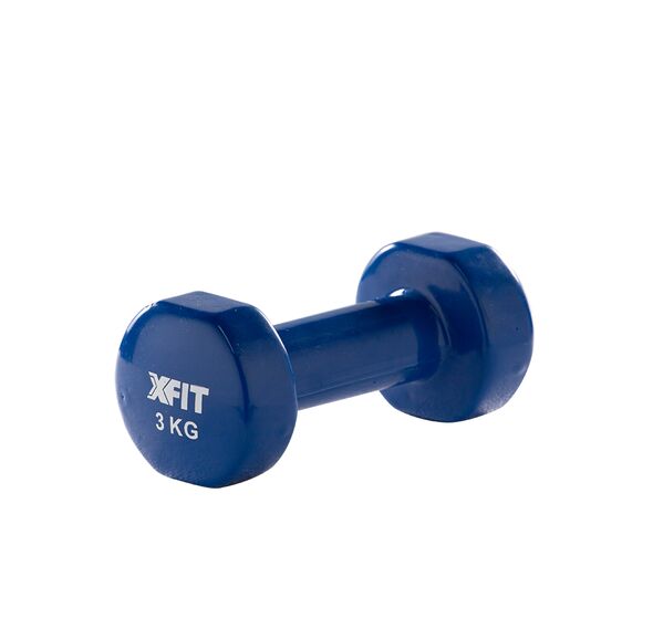 Vinyl Dumbbell 3 kg Blue (28503) (X-FIT)