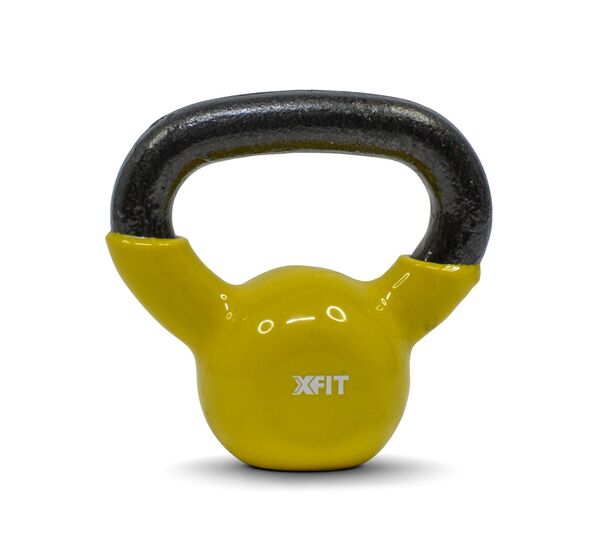 Kettlebells Βινυλίου 4 kg Κίτρινο (35653) (X-FIT)