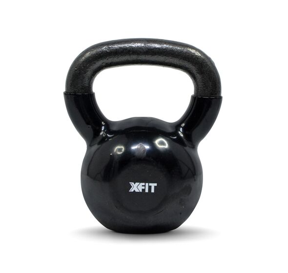 Kettlebells Βινυλίου 12 kg Μαύρο (35653) (X-FIT)