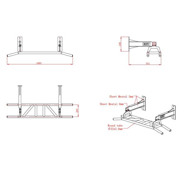 Wall Horizontal Bar (X-FIT)