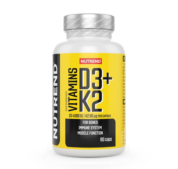 Vitamins D3 + K2, 90 caps (Nutrend)