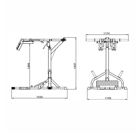 Hack Squat Machine (X-FIT)