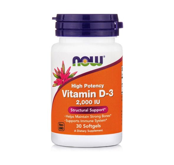 Vitamin D-3 2000 iu 30softgels (Now Foods)