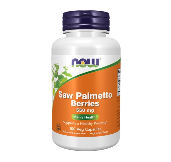 Saw Palmetto Berries 550mg, 100 Vcaps (Now Foods)