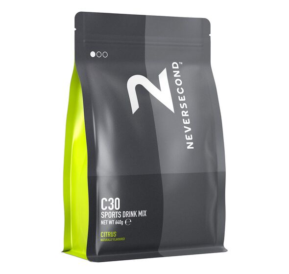 C30 Sports Drink Mix 640g + Water Bottle 500ml (Neversecond)