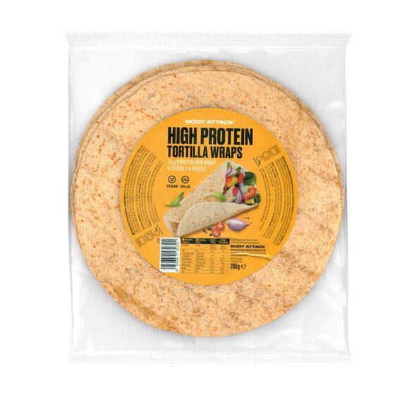 Protein Tortilla Wrap (4 pieces) 280g (Body Attack)