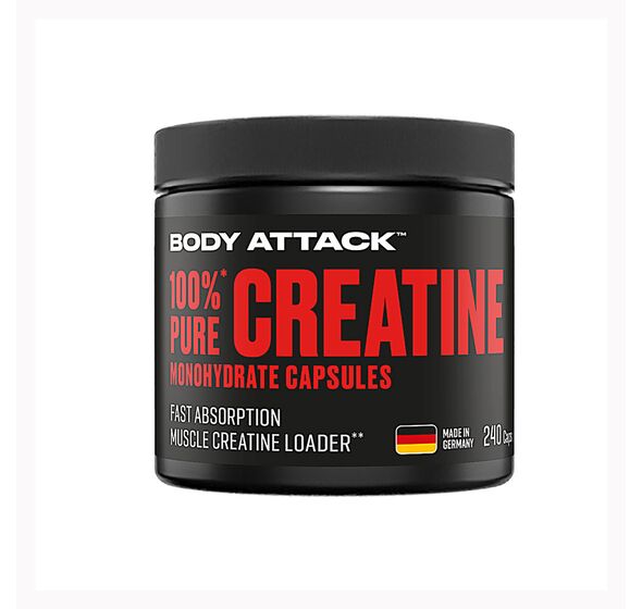 100% Pure Creatine 240 Vcaps (Body Attack)