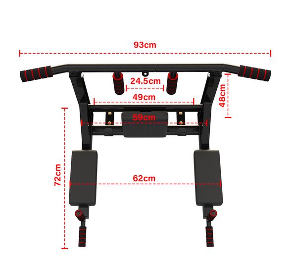 Wall Mounted Pull Up Bar /Dip Station