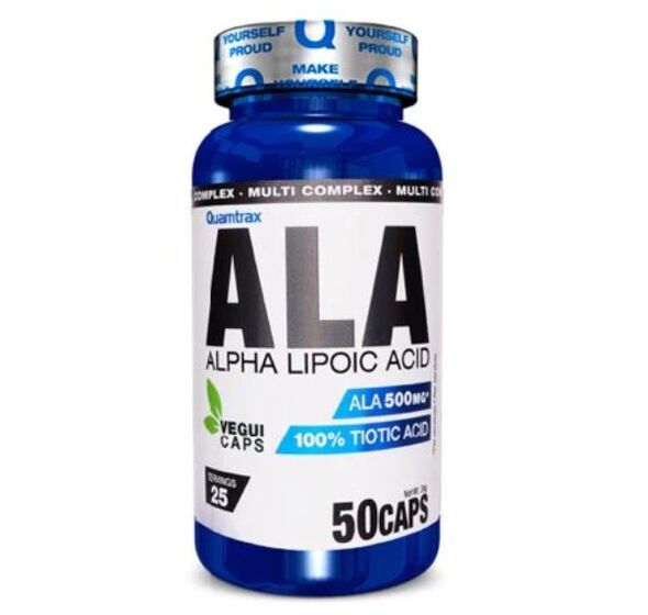 ALA-Alpha Lipoic Acid 50 Vcaps (Quamtrax)