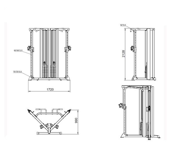 Duo Pulley Station 2*100kg (X-FIT)